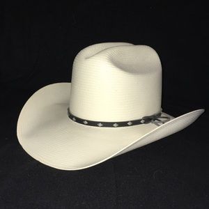 Resistol straw cowboy hat.